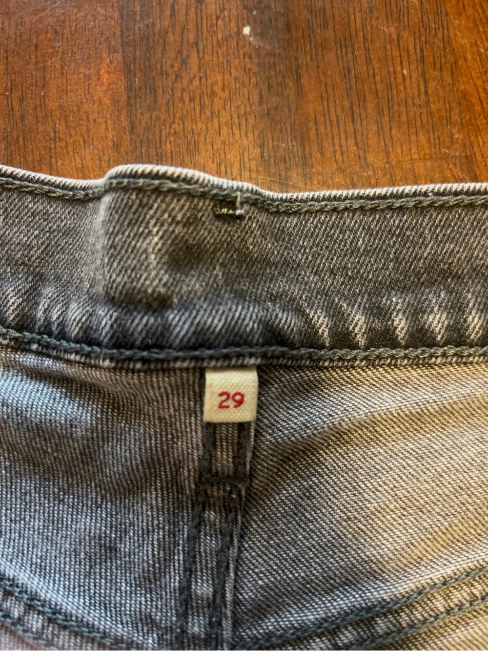 Levi’s 501 Original Button Fly Denim Shorts Blackish Gray Women’s Size 29 Cuffed